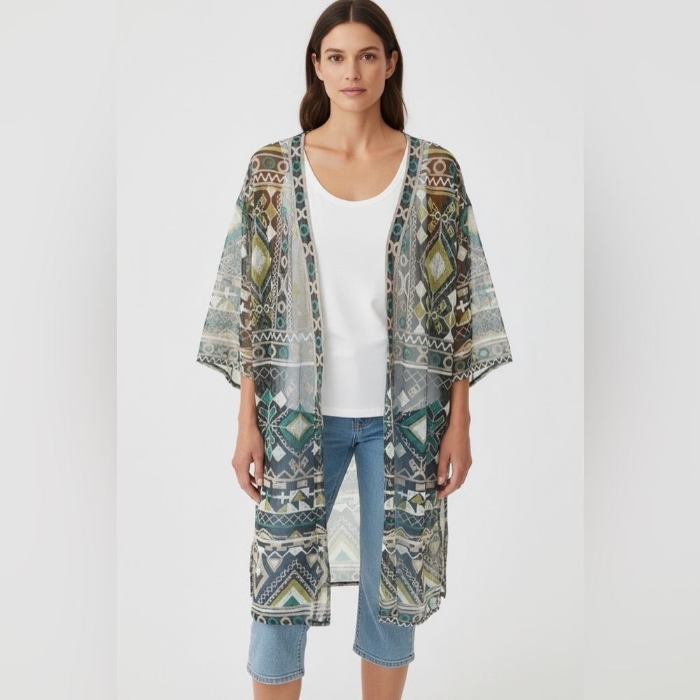 Chadwick’s ladies, sheer jacket or swimsuit cover-up 3X perfect condition